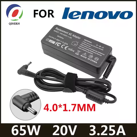 20V 3.25A 65W 4.0*1.7mm AC Laptop Charger For Lenovo IdeaPad 330s 320 100-15 B50-10 YOGA 710 510-14I