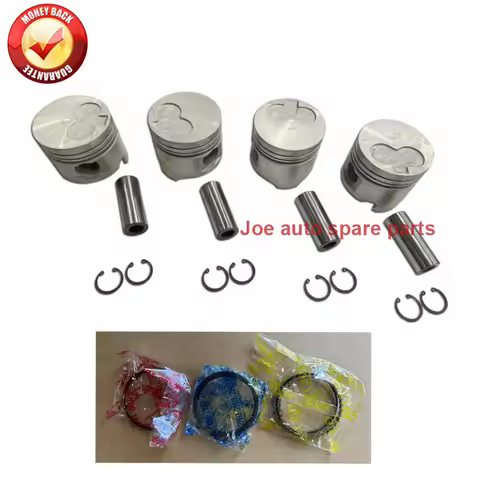 2L 2LT engine piston with ring for Toyota Quantum Hilux Hiace Dyna 150 2446cc 2.4 D​​ TD 1987-2006 1