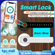 【SG Stock】Tuya App Smart Door Lock Fingerprint Lock Password Door Lock Bluetooth Digital Lock门锁