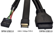 【 LCG5】-5.25 inch Usb3.1 Gen2 Front Panel Usb Hub 2 Ports Usb3.0+2 Ports Usb2.0+1 Port Type-C with T