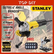 STANLEY Grinder SG7100 750W 4" Electric Grinder Hand Grinder Mesin Grander Grender Mesin Polish Gran