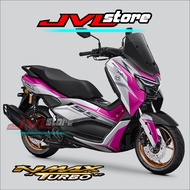 D024 Nmax Trutbo 2024 Variation Stickers Whire HD Graphics Latest Full Body Stickers Nmax New Graphi