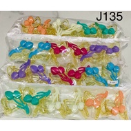 DOZENS J134 8cm (J136 7cm) double tulip motif jedai, J135 8cm jedai tulip rainbow contents 12 pcs