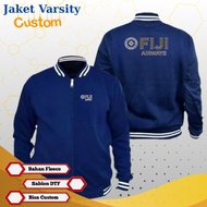 Fiji Airways Merchandise Jacket MS10 Maskapai Jacket Custom Varsity Jacket
