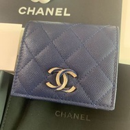 代購全新 Chanel caviar Wallet 香奈兒粗粒魚子醬牛皮短銀包 AP3341