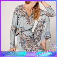pajama Women's Pajamas Female Summer Nightwear Autumn Sleepwear For Girls Cotton Long Sleeve Suit