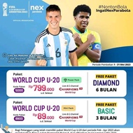 Terlaris Nex Parabola Piala Dunia Paket World Cup u20 Free Paket Basic