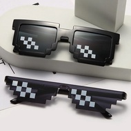 Mosaic Sunglasses For Mens Womens Pixel Black Retro Gamer Robot Sunglasses Cool Party Vintage Shades