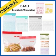 ikea ziplock bag resealable bag food Storage Bag / Transparent Storage Bag Zip to Lock
