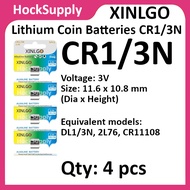 [4pcs] XINLGO CR1/3N 2L76 CR11108 3V Lithium Battery