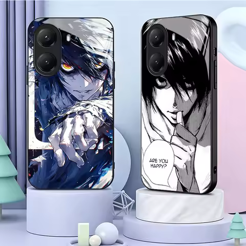 N-Notes D-Deaths L Lawliet Tempered Glass Phone Case for Xiaomi Poco M7 M8 X7 X8 Pro Max X6 X5 X3 Re