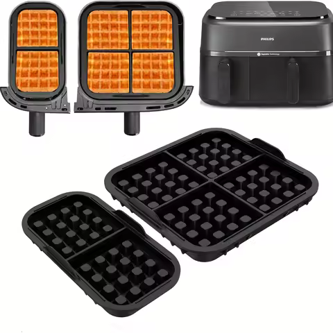 2Pcs Waffle Silicone Molds Air Fryer Accessories for Philips NA350 Tefal EY9018 Baking Shop Tools Ki