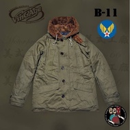 < American Factory > Japanese vin & age Army Green World War Ii Style B-11 Super Cold-Proof Flight J