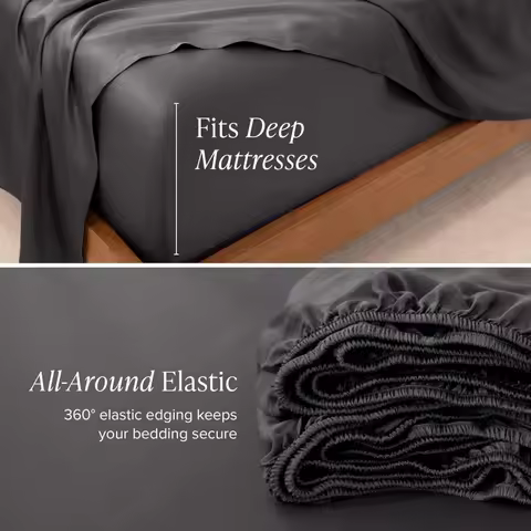 (Bed Top Sheet or Fitted Sheet)+Pillowcase Set,Ultra Soft Comfortable Lyocell Home Linens Bedding He