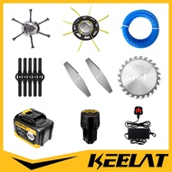 Keelat Grass Cutter Spare Parts 12v/188v/288v/388v Rechargeable Battery Metal Blade Plastic Blade La