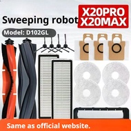 Suitable for Xiaomi x20pro Accessories x20max Sweeping Robot Cutting Roller Brush Dust Bag Mop Rag
