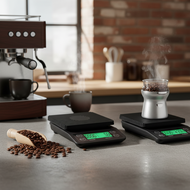 Coffee and Kitchen Timer Scale 3kg, High-Definition Backlit Display, Measures in grams/milliliters/o