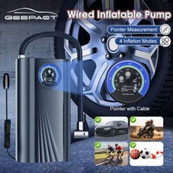 Geepact Air Pump Portable Tyre Inflator Handheld Air Compressor Car Digital Display Tyre Pump USB Rechargeable Air Pump for Electric Bicycles Car Ball Tires