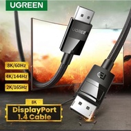 Cáp Displayport 1.4 Ugreen 80390 80391 80392 80393 80394 DP114 (3D/HDR/ 8K@60Hz/324Gbpsbọc dù)