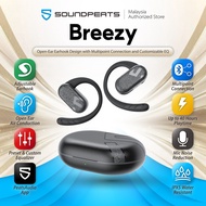 SoundPEATS Breezy Bluetooth 5.3 Open-Ear Adjustable Earhook Earphones Multipoint IPX5 App Support