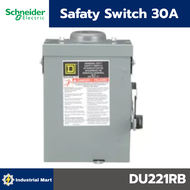 Schneider Electric DU221RB เซฟตี้ สวิตซ์ แบบไม่มีฟิวส์ใช้เป็นสะพานไฟ สำหรับใช้ภายนอกอาคาร 30A 1เฟส 2