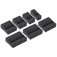20PCS Dupont Shell 2.54MM Double Row Dupont Cable Case Dupont Plug Dupont Connector Plastic Shell Ju
