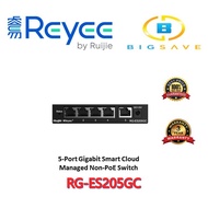 RUIJIE REYEE RG-ES205GC 5-PORT GIGABIT SMART CLOUD MANAGED NON-POE SWITCH