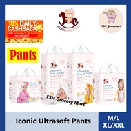 Iconic Babycare Ultrasoft Day & Night Baby Diaper Pants M48/L44/XL38/XXL32 (Pack)