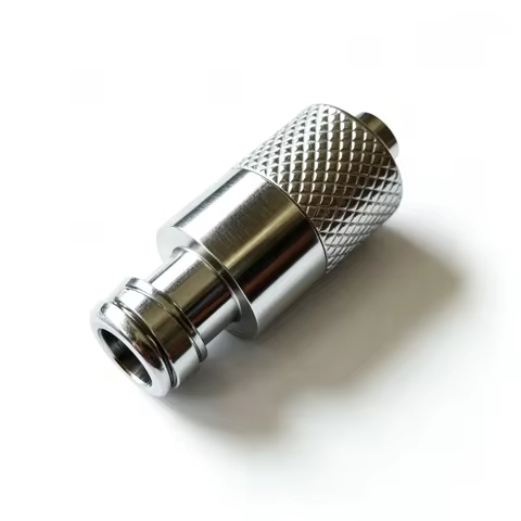 Plated Brass Male to Female Luer Lock Extension Adaptor,Dispensing Syringe Extension Connector