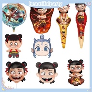 New Nezha Floating Aluminum Film Balloon Cute Children's Birthday Party Outdoor Photography Prop