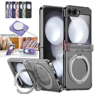 Slim Armor Rotatable Magnetic Ring Holder Stand Case Samsung Galaxy Z Flip 6 7 7FE Z Flip 5 Z Flip 4