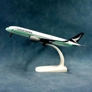 20cm scale alloy model A350 Cathay Pacific, passenger plane, static display, cake gift