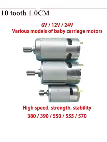 10Teeth RS380 RS390 RS550 RS570 RS555 6V 12V 24V High Speed Children's Electric Ride on Car Drive Mo