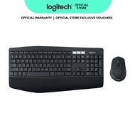 Logitech MK850 Multi-Device Wireless Keyboard and Mouse Combo, 2.4GHz Wireless and Bluetooth, Curved