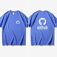 Original Design Github Octopus Cat Programmer Code Farmer T-Shirt Short Sleeve Street Style Rockabil