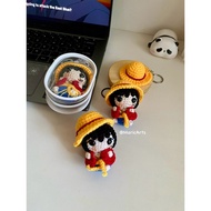 Luffy One Piece Keychain / Crochet Keychain