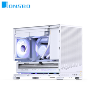 JONSBO 喬思伯 D32 PRO 白 玻璃透側機殼 (M-ATX/Type-C/支援背插主板(B模式)/顯卡365mm/塔散163~169mm)