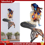 [In Stock]Mermaid Metal Decoration Vintages Home Indoor Outdoor Wall Art Decoration  Easy to Use 38.