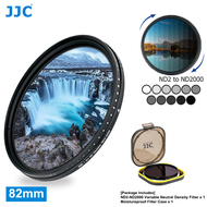 JJC 82mm ND Filter ND2-2000 VND Variable Neutral Density Filter For Canon RF 15-35mm F2.8 L IS USM Lens,Canon RF 24-70mm F2.8 L IS USM Lens,Sony FE 24-70mm F2.8 GM ll Lens&amp; More Lenes With 82mm Thread