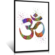 Room Decor Om Symbol Buddha Yoga Symbol Om Symbol Watercolor Watercolor Art Print Home Decor Waterco