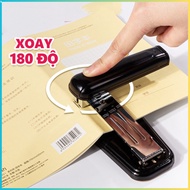 【Edu Owl】 Office stapler rotates 360 degrees, easy to use for paper, staples 24/6 - Convenient for e