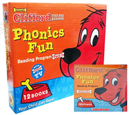 Clifford Phonics Fun: Reading Program Pack 3 (12 Books+CD) (新品)