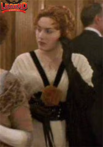 Titanic Rose Cosplay Costume Kate Rose Dewitt Bukater Cosplay Titanic Elevator Dress Edwardian Era D