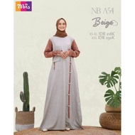 [New] Baju Gamis Wanita Nibras Nb A54 Gamis Nibras Dress Muslim Wanita