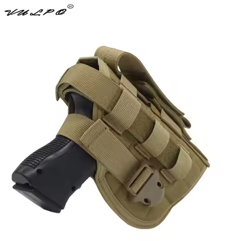 VULPO Universal 1000D Nylon Tactical Gun Holster Molle Modular Belt Pistol Holster For Glock 17 M9 1