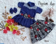 Terbatass Setelan Brokat Rok Batik Anak Perempuan/ Baju Pesta