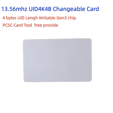 NFC S70 4k Memory UID 0 block 4 bytes GEN3 Rewrite Changeable rfid Card 13.56mhz Writable Key Tags T