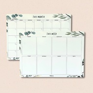 2023/2024 PLANNER SERENE BUNDLE - MONTHLY & WEEKLY MAGNETIC PLANNER ERASABLE WHITEBOARD