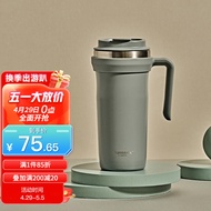 Glasslock不锈钢保温杯咖啡便携简约大容量户外随行水杯600ml 灰色GTL526G