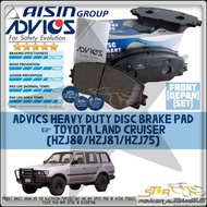 AISIN ADVICS Heavy Duty Toyota Land Cruiser HZJ80 HZJ81 HZJ75 Disc Brake Pad Set ( FRONT )